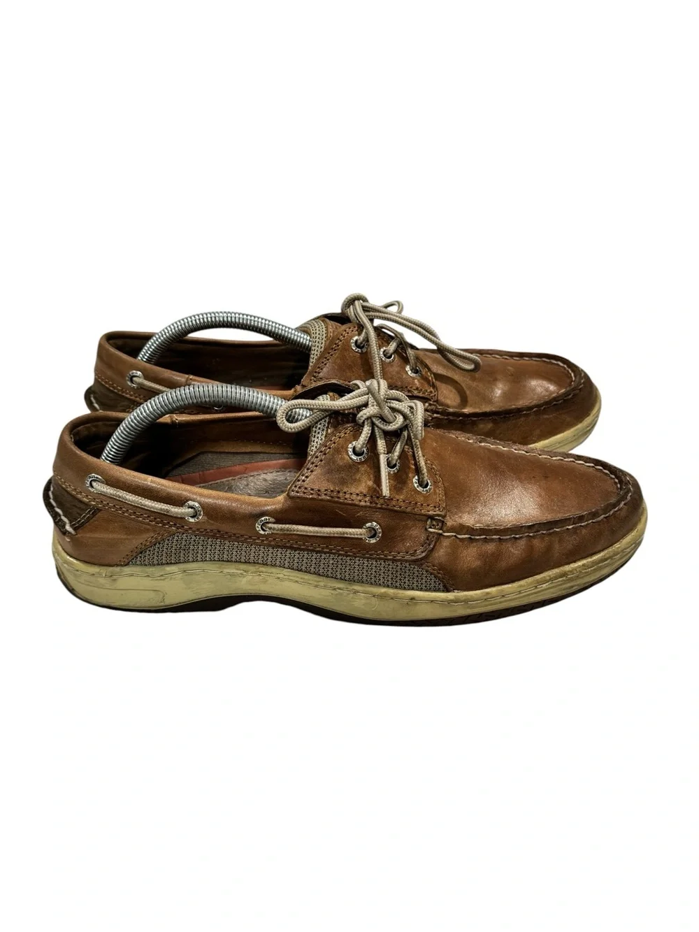 Sperry Mens 10.5 W Billfish Brown Leather Boat Shoes Deck Shoes 0799320